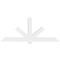 Ekena Millwork Kennewick Architectural Grade PVC Gable Bracket, 96"W x 40"H x 6"D x 6"F, 10/12 Pitch GBP096X40X0606KEN00 - alternate 2